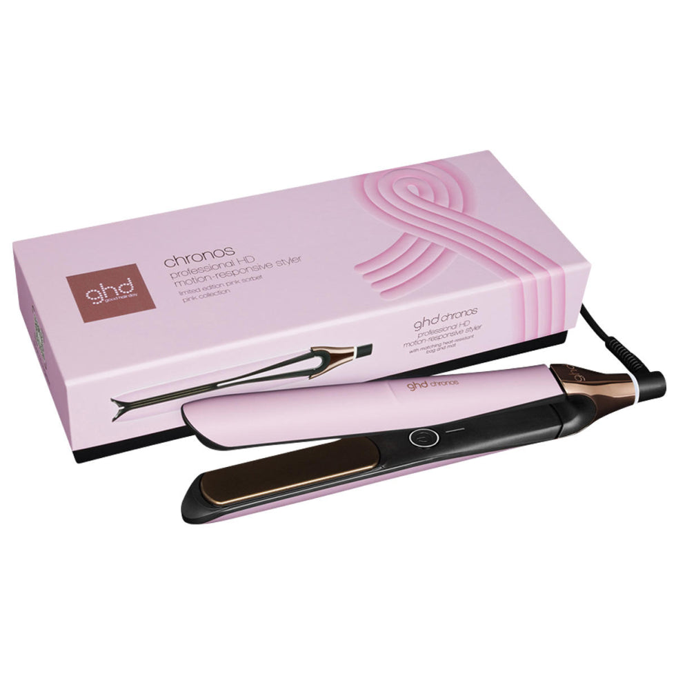 NUOVA GHD CHRONOS STYLER - PIASTRA PER CAPELLI ROSA SORBETTO (LAMELLE 26MM)