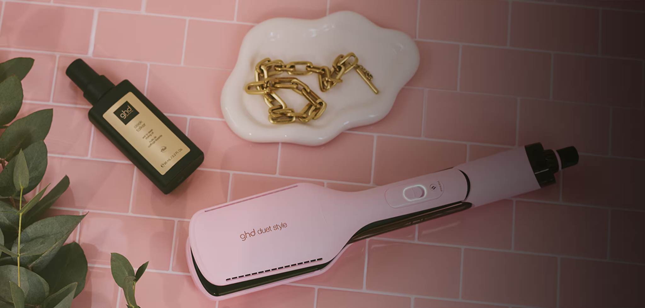 NUOVA GHD DUET STYLE - PIASTRA ASCIUGACAPELLI 2 IN 1 ROSA SORBETTO