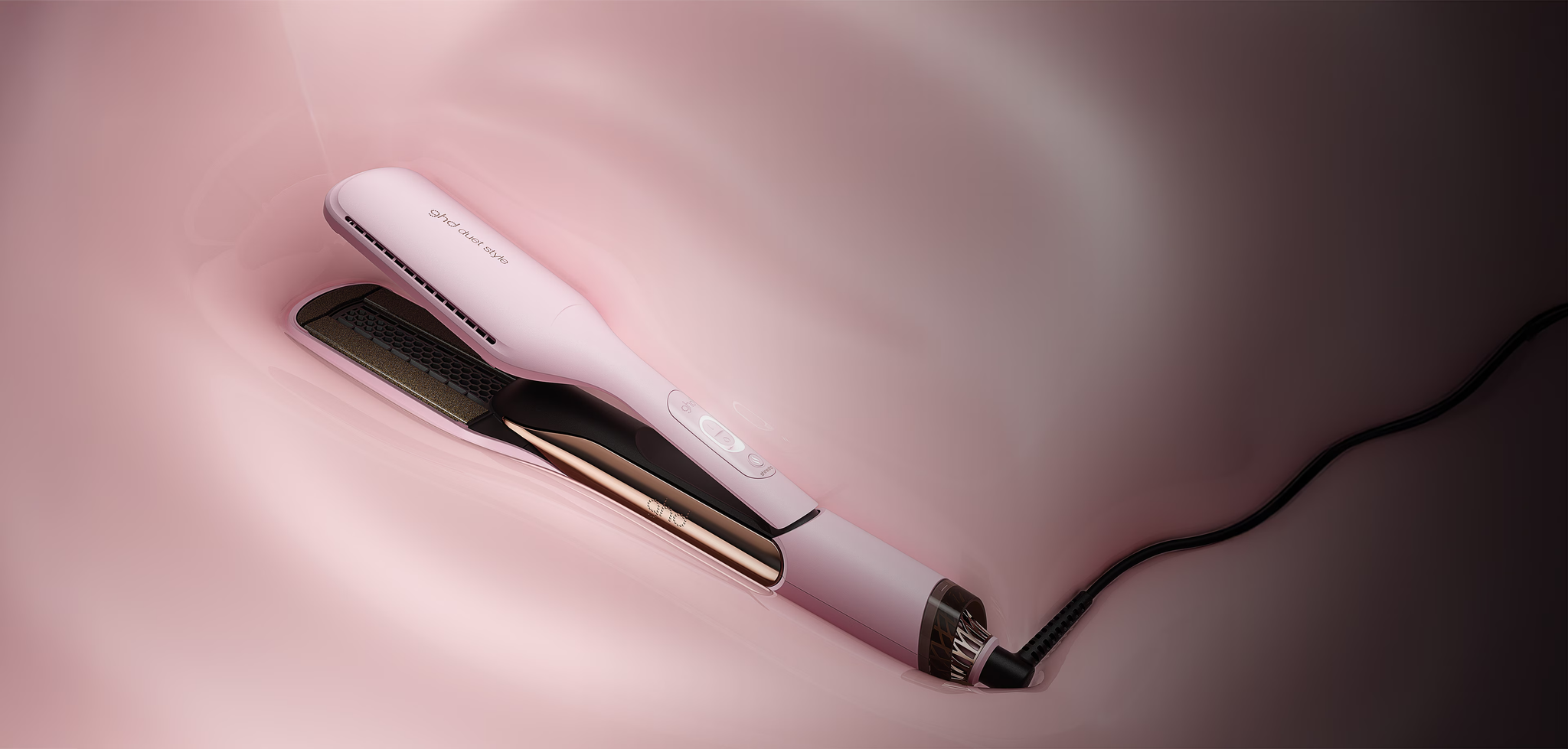 NUOVA GHD DUET STYLE - PIASTRA ASCIUGACAPELLI 2 IN 1 ROSA SORBETTO
