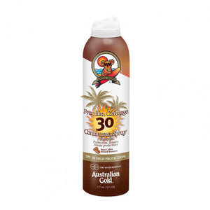 Australian Gold SPF30 Premium Coverage Continuos Spray Sunscreen BRONZER 177 ml