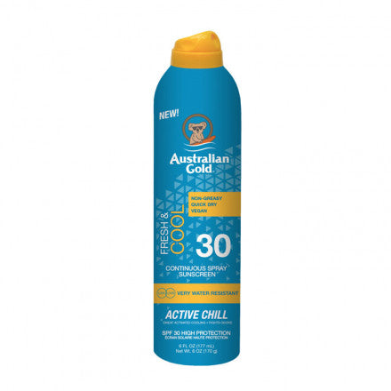 Australian Gold SPF30 Fresh & Cool Continuous Spray Sunscreen 177 ml