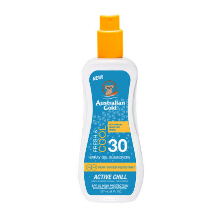 Australian Gold SPF30 Fresh & Cool Spray Gel Sunscreen 237 ml