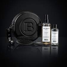 Balmain Limited Edition Backstage Session Case BLACK Borsa con 2 prodotti e spazzola